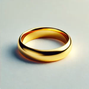 Yellow gold ring